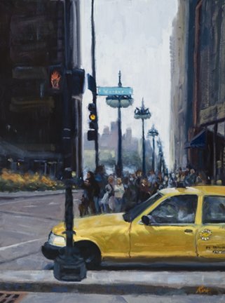 "Don't Walk" Oil on Canvas Dena Kirk