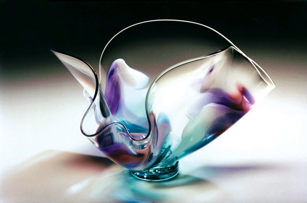 emerald and violet bowl  